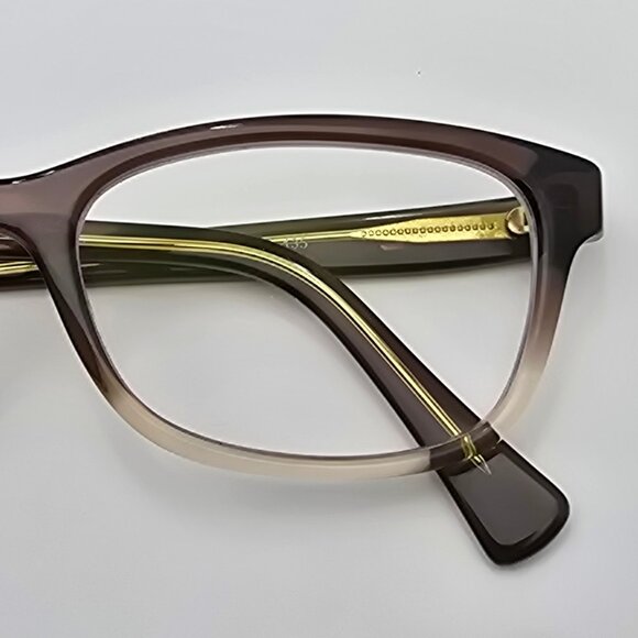 Coach HC6089 5400 Brown Gradient Olive Cat Eye Eyeglasses Frame 51-16-135 - Picture 11 of 12
